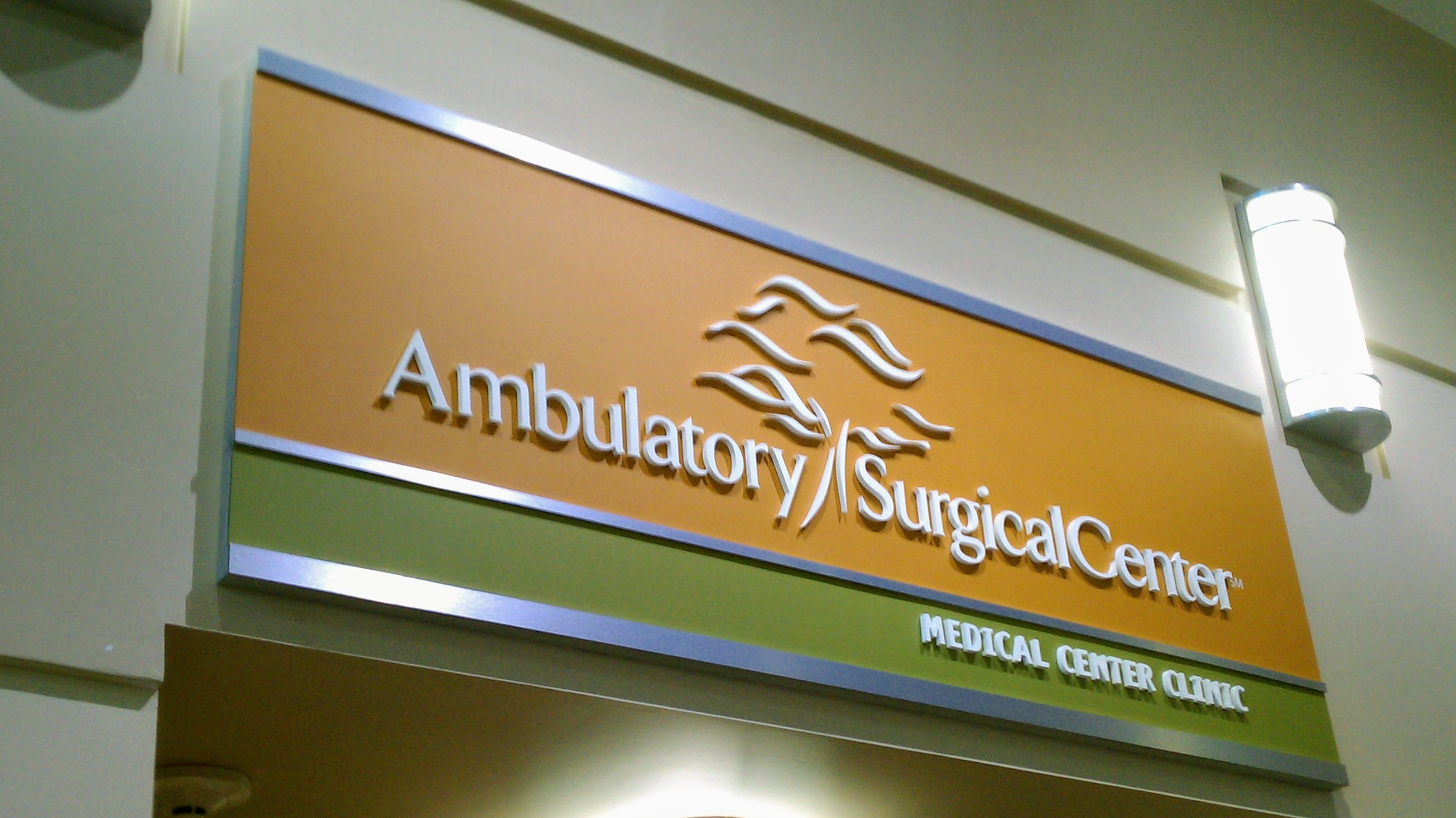 Interior Dimensional Medical Center Sign