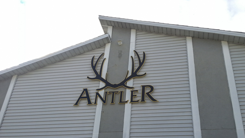 Exterior Dimensional Sign Letters and Logo for Antler