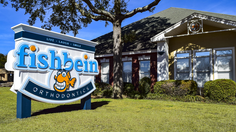 Exterior Dimensional Identity Sign Letters and Logo for Fishbein