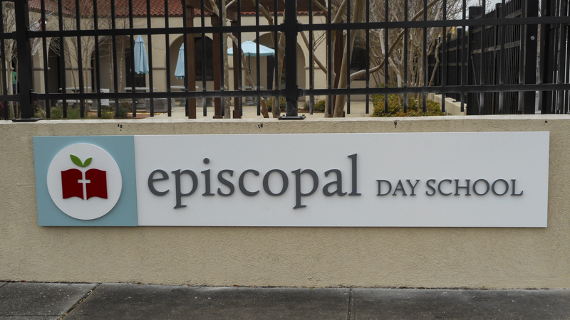 Exterior Dimensional Sign Letters for Episcopal Day School