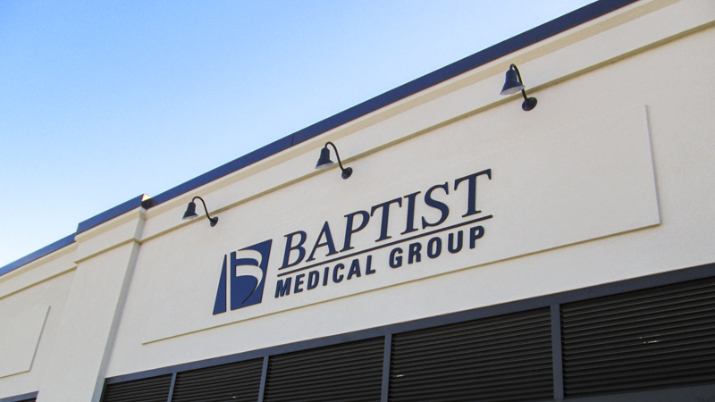 Dimensional Exterior Letters for Baptist Medical Group
