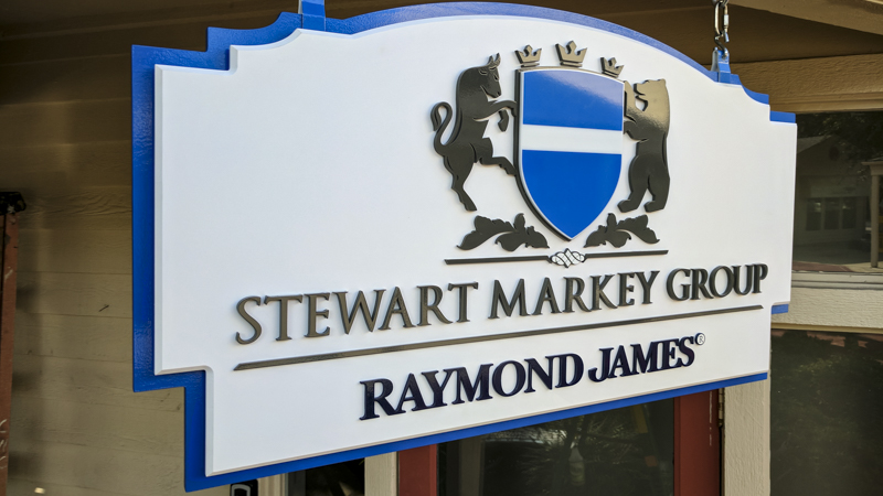 Exterior Dimensional Identity Signage for Stewart Markey Group