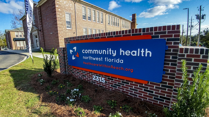 Exterior Dimensional Letter Signage for Community Health 