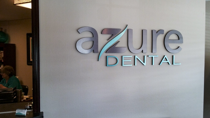 Interior Dimensional Sign Letters and Logo | Brushed 3D Lettering