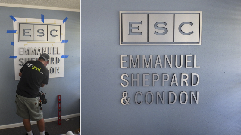 Interior Dimensional Sign Letters and Logo | Aluminum 3D Lettering