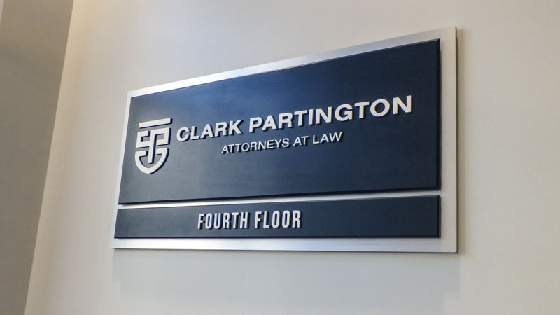 SignGeek Interior Wayfinding - Wayfinding Signage for Clark Partington