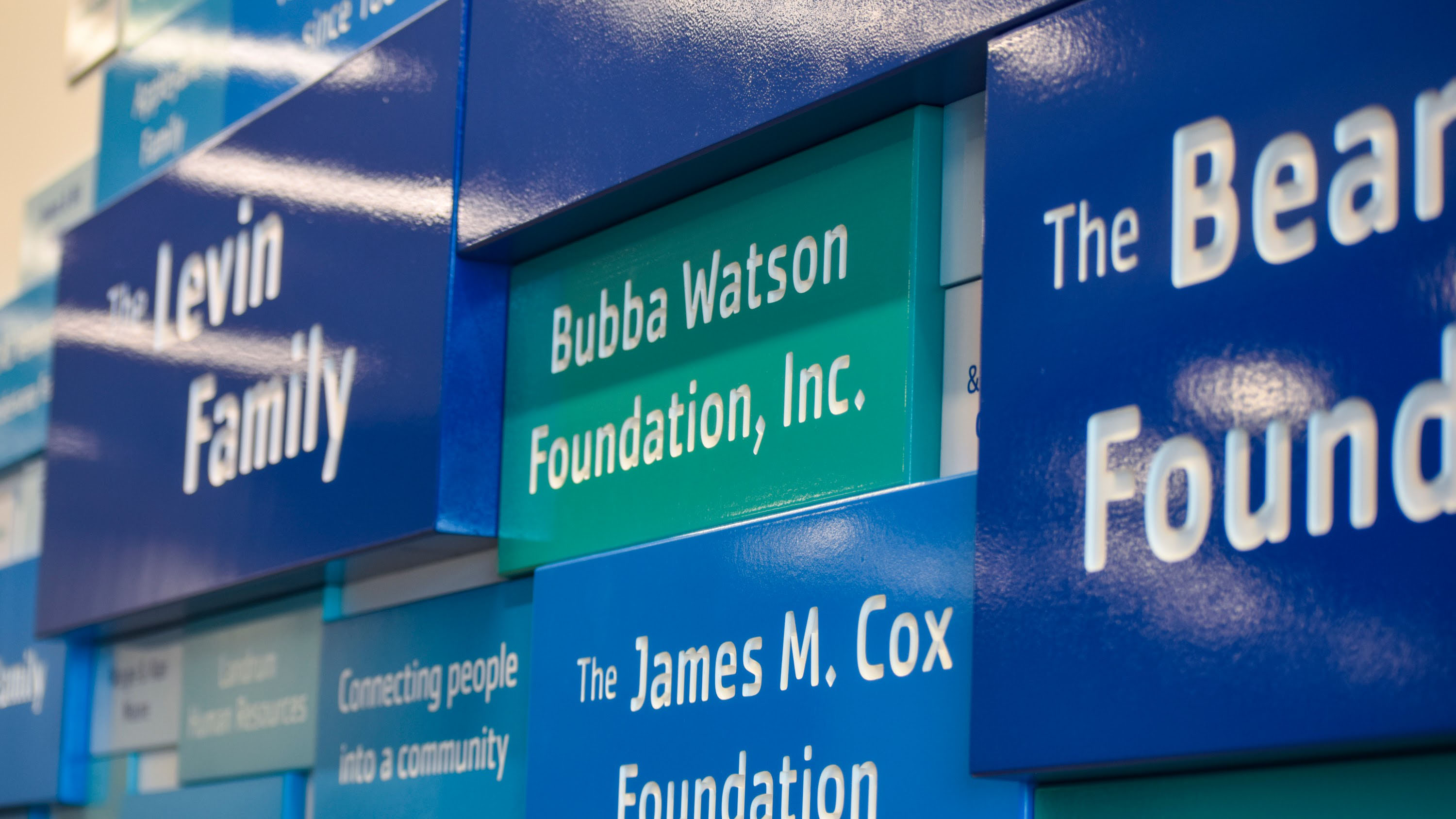YMCA Pensacola Donor Wall - signgeek Donor Walls and Recognition