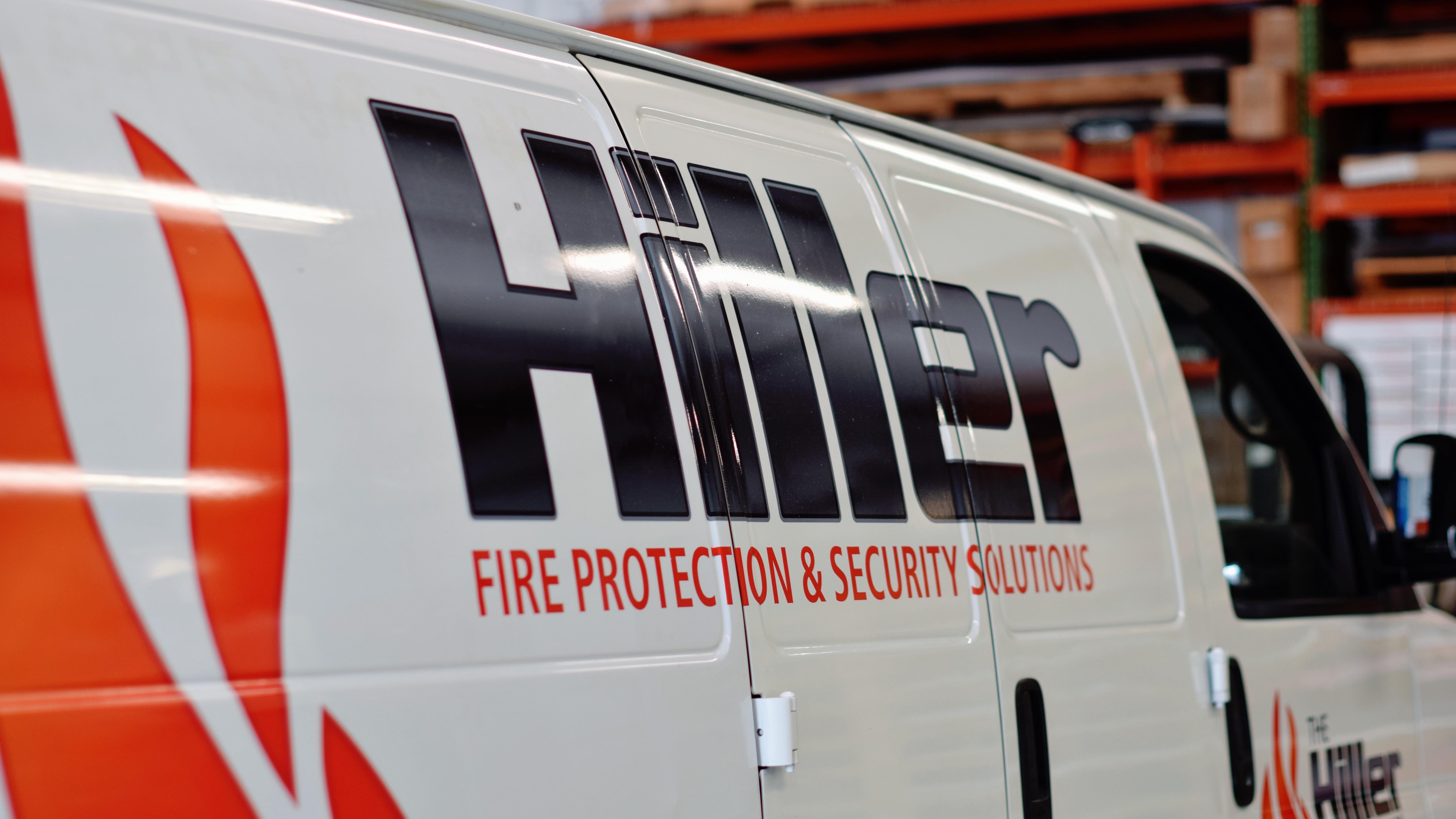 Fleet wraps on new Hiller vans - signgeek