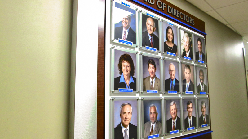 SignGeek Corporate and Employee Recognition - Board of Directors Display Panel for Baptist Hospital