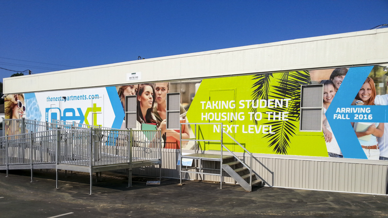 Wall wrap for Next Apartments - Signgeek Environmental Graphics 