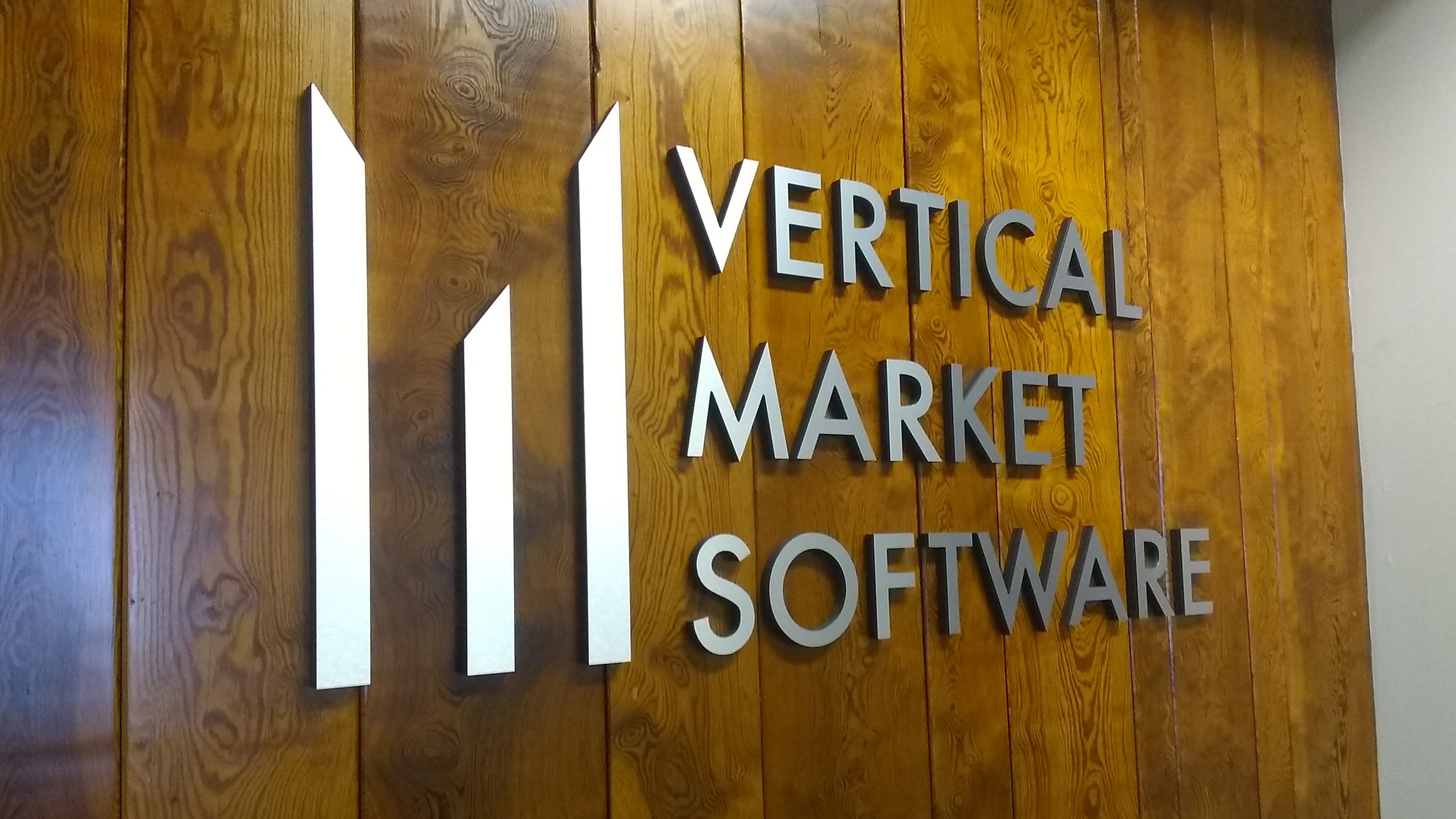 Dimensional Letter Lobby Signage | Brushed Aluminum Letters